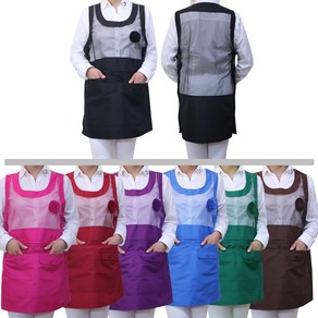 다솜 앞뒤망사앞치마 (L라지)55~88이하 여름단체앞치마, 1개, 앞뒤망사(L라지)녹색