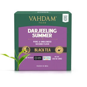 바담티 다즐링 썸머 블랙티 VAHDAM TEA 인도홍차, 1개, 100개입, 2g