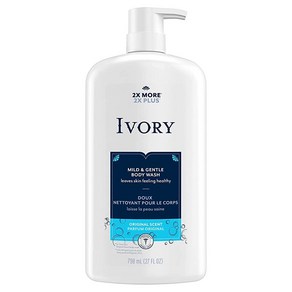 아이보리 Ivoy 마일드 앤 젠틀 바디 워시 오리지널 700ml(27온스), 1개, 798ml