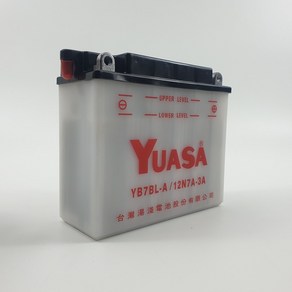 YUASA 유아사 YB7BL-A 12N7A-3A 울프 CG 125 오토바이 배터리, 1개