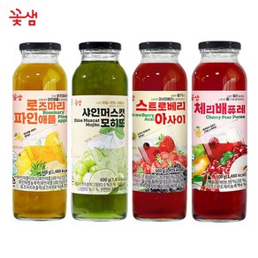 꽃샘 과일차 600g 4종 세트 (샤인머스캣 체리 스트로베리 파인애플), 1개, 1개입