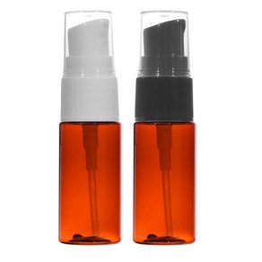 [허브스프레이] 에센스 펌프용기 10ml~40ml, 1개, 15ml 갈색용기 검정캡