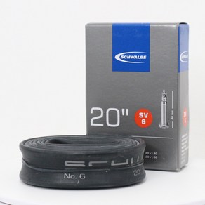 슈발베 SV6 미니밸로 접이식 자전거 튜브 20인치 프레스타 40mm, 1개