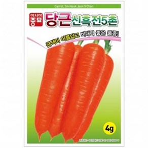 아시아종묘 씨앗 당근 신흑전5촌 80g, 1개