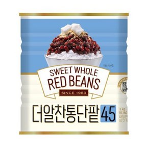 대두식품 통단팥 빙수팥 3kg*4캔 팥빙수팥, 3kg, 4개