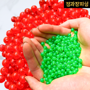 정과장피싱 대용량 낚시 채비 구슬 자작채비 4mm 5mm 6mm