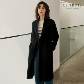 [KT알파쇼핑][LE TROIS] 르투아 FW 라쿤 울 블렌디드 니트코트