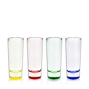 Tue Batende Kit Shot Glass Shoote Set of 4 Clea 트루 바텐더 키트 샷 글라스 슈터 4개 세트 투명, 1개