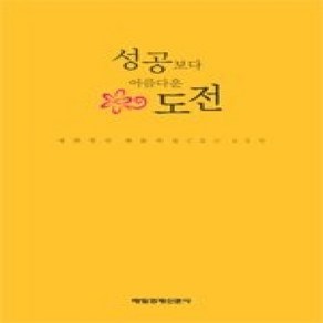 [개똥이네][중고-상] 성공보다 아름다운 도전