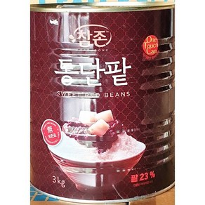 빙수 간식 식재료 통단팥 참존 빙수용 3K 빙과류 식, 3kg, 1개