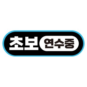 라쿤마켓 초보운전 자석스티커 도로주행 연수용 방수기능 야간반사기능, 01 라운드형, 2개, 검정파랑