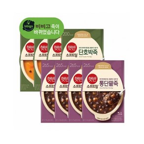 비비고 단호박죽 280g*4+통단팥죽 280g*4