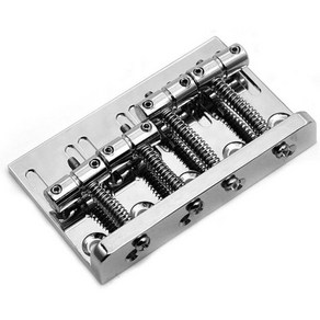 펜더 재즈 또는 정밀 베이스 크롬용 4현 전기 핏용 브릿지, 펜더 재즈 또는 정밀 베이스 크롬용 4현 전기 핏용 브, 1개