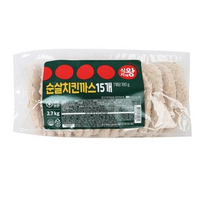 식자재왕 순살 치킨까스 2.7kg (180g*15개), 15개, 180g