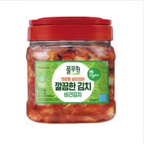 [풀무원] 깔끔한 김치 (비건) PET, 1.2kg, 1개