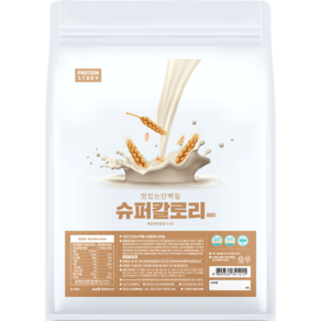 프로틴스토리 슈퍼칼로리 4kg 오트밀 살찌는 체중증가 게이너보충제, 1개