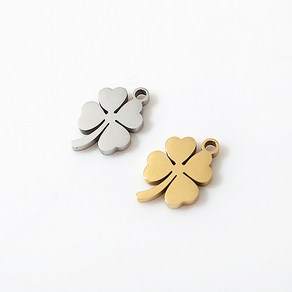 싼비즈 [8-075-17]써지컬스틸 펜던트 클로버 12x18mm 1개