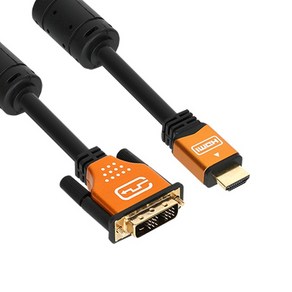 [강원전자] HDMI 2.0 to DVI-D 싱글 변환케이블 골드메탈 NM-HD015GZ [1.5m], 단일 모델명/품번, 1개