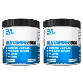 EVLUTIONNUTRITION 울트라 퓨어 글루타민 5000mg 언플레이버드