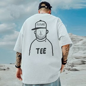 다이나믹피플 수퓨처 반팔티 남성용 오버핏 빅사이즈 티셔츠 6XL~8XL