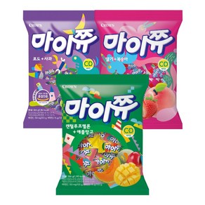 크라운 마이쮸 포도사과+딸기복숭아+캔털루프멜론 애플망고 284g, 1개