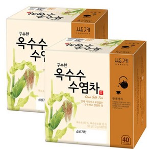 쌍계명차 김동곤명인이 만든 옥수수수염차 40개입, 1.3g, 2개