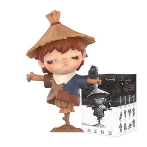 POPMART HIRONO Mime PVC 시리즈 [피스] 팝 마트 가챠 가챠 블라인드 박스 피규어 프라 모델 프리미엄 장난감 소프비, 1개