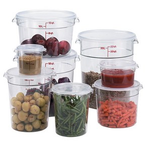 CAMBRO 원형 PC 식품저장용기(8size), RFSCW2135(1.9리터), 씰 커버, 1개, 1개입