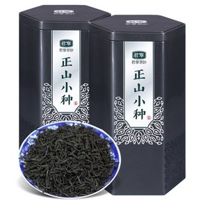 무이산 고급 홍차 정산소총 중국 전통차 잎차 250g 2개, 1개입