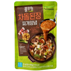 풀무원 차돌된장찌개양념 130g, 8개