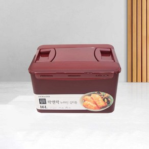 락앤락 플라스틱 직사각 원핸들 김치통 HPL890WN, 16L, 2개