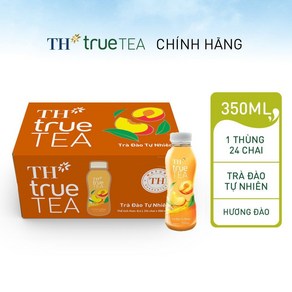 TH TRUE TEA 베트남 음료 주스  베트남 복숭아 티  복숭아 TH TRUE TEA, 24개, 350ml