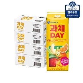 연세유업 과채데이 옐로우 190ml 96팩, 96개