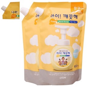 아이깨끗해 핸드워시 파우더향 리필, 600ml, 2개