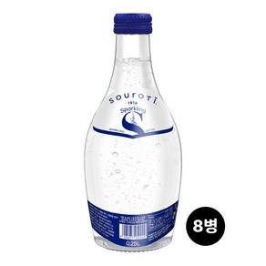 쿨앤드몰 프리미엄 샤로티 플레인 탄산수, 250ml, 8개