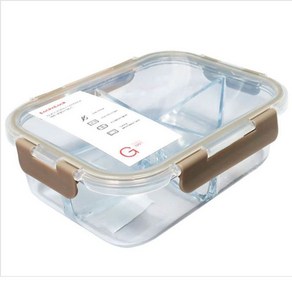 [소하루] 락앤락 유리 밀폐 용기 반찬통 보관통 4칸 1520ML 보관용기 (SM8BCEEE), 소하루☞ 본상품선택, 1개