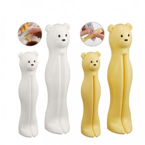곰돌이 튜브짜개 핸드크림 소스 치약 다용도 짜개 2P세트, 1개, WHITE