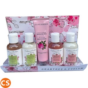 크랩트리앤에블린 여행용 5종세트 바디로션 핸드크림 대용크림 Cabtee&Evelyn Tavel 5pc Set, 3개, 100g