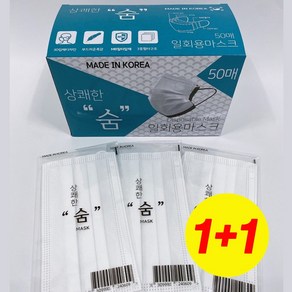 온트리 국내산 덴탈마스크 개별포장 50매, 화이트, 2개, 50매입