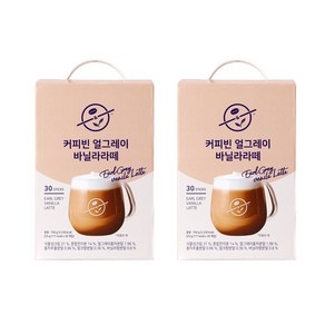 커피빈 얼그레이 바닐라라떼 25g x 60개입, 30개입, 2개