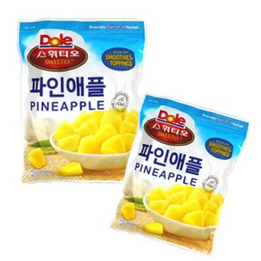 [무료배송]돌스위티오 냉동파인애플청크1kg 2개