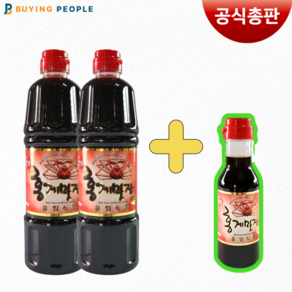 홍일 홍게맛장 900ml 2개입 간장 200ml 증정 편스토랑 영웅재중 김재중 장민호 진서연 이상엽 남보라 맛간장 홍게간장 간장 W.A.T.B, 2개