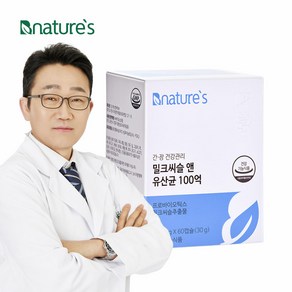 비네이쳐스 밀크씨슬 앤 유산균 100억 500mg x 60정 (간유산균), 3박스