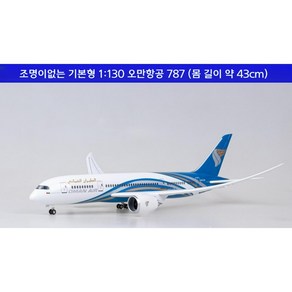 오만항공 비행기모형 다이캐스트 항공기 여객기 모형 B787 1:130, 기본형, 1개