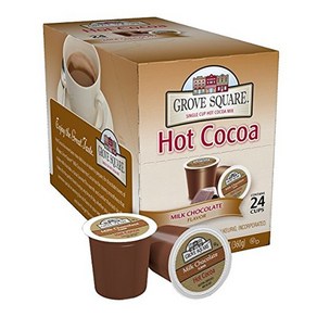 Gove Squae 핫초코 코코아 큐리그 24입 밀크 초콜릿 케이컵 Hot Cocoa Milk Chocolate 12.7 Ounce 24 Count (Pack of 1), 360g, 1개입, 1개