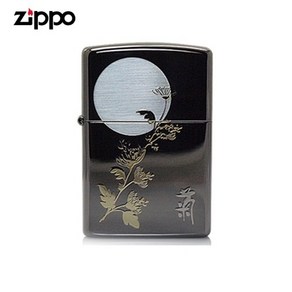 ZIPPO 라이터 프린팅 사군자 국화 오일+심지+부싯돌 3종세트 포함