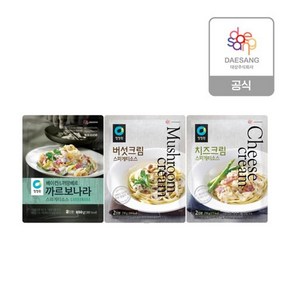 청정원 파우치 스파게티소스 250g 4종 골라담기(크림/고르곤졸라), 까르보나라 5개, 1개