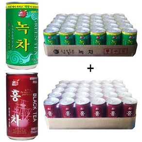 참맑은 녹차(30캔) + 참맑은 홍차(30캔) 175ml x 60캔