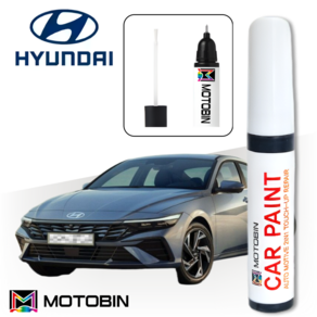 MOTOBIN 현대 아반떼 CN7 AD MD HD 페인트 붓펜 자동차 도색 차량용 카, LS 은색, 1개