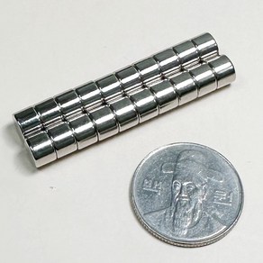 D7*5T 네오디움 원형자석 ND 지름 7mm x 두께 5mm [니즈], 20개